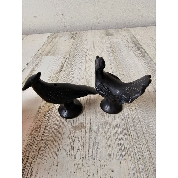 Vintage bird unique statue figurine mini rooster whistle as is‎ set - Picture 2 of 13